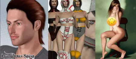 3D: Fiona - character set | Luminous Salsa | Wendy for Victoria 4.2++ 