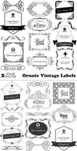 Vectors - Ornate Vintage Labels