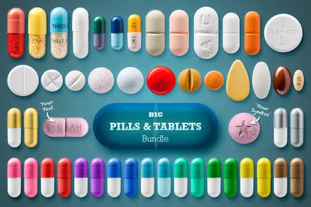 CreativeMarket - Pills & Tablets Bundle