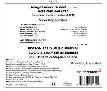 Stephen Stubbs - Handel Acis and Galatea, HWV 49 (2016)