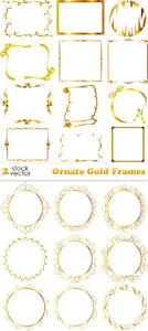 Vectors - Ornate Gold Frames