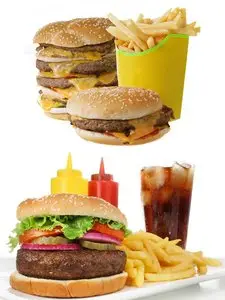 Fast food: hamburger, pizza, burritos, cola, french fries, etc. Part 3
