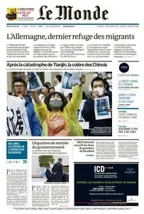 Le Monde du Jeudi 20 Août 2015