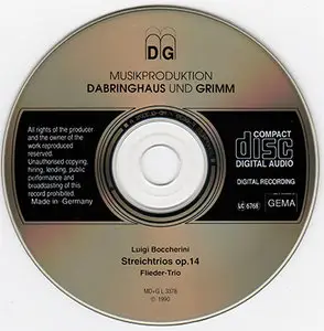 Luigi Boccherini - Flieder-Trio - String Trios op.14 (1990, MDG # MDG L 3378) [RE-UP]