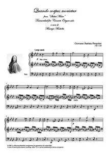 Quando Corpus morietur. Transcribed for Concert Organ solo.