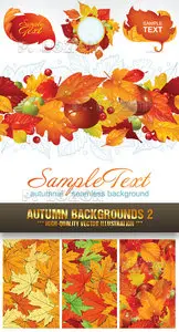 Stock Vector - Autumn Backgrounds 2