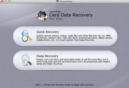 Tenorshare Card Data Recovery for Mac 4.2.0