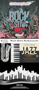 Vectors - Music Retro Backgrounds