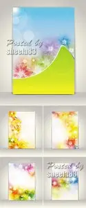 Color Business Templates Vector
