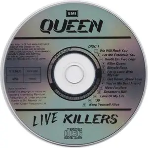 Queen - Live Killers (1979) [1994, Japan, TOCP-8282-3]