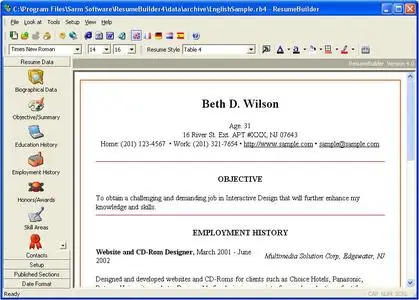 ResumeBuilder ver.4.4