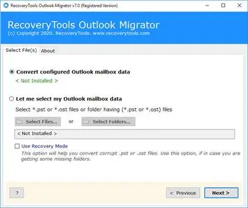 RecoveryTools Outlook Migrator 7.0