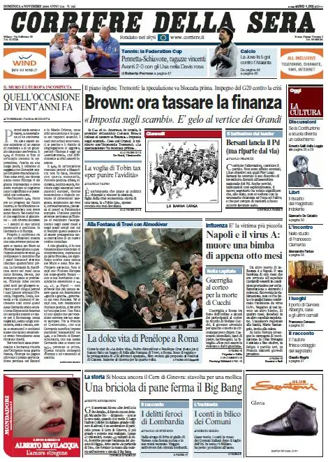 Il Corriere della Sera (08-11-09)