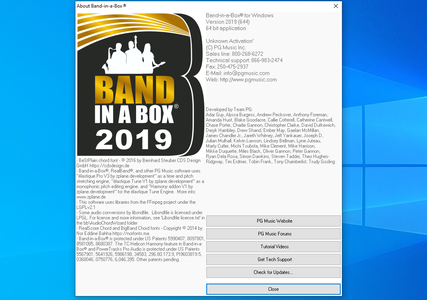 PG Music Band-in-a-Box 2019 Build 644