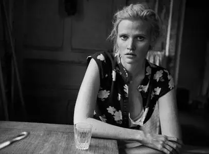 Lara Stone by Peter Lindbergh for Interview Magazine March 2015