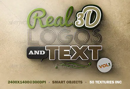 GraphicRiver - Real 3D Logos and Text - Vol.1