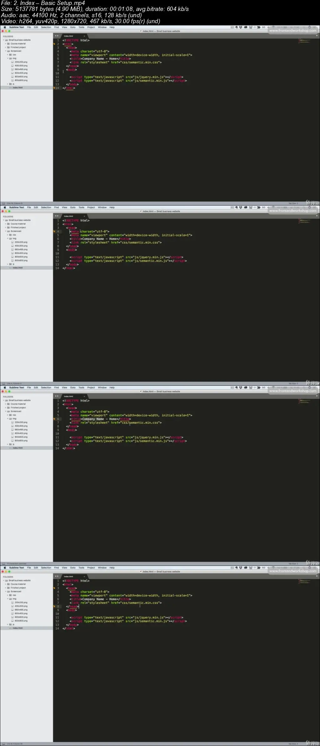 Code a Small Business Website using popular web frameworks