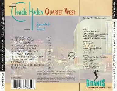 Charlie Haden Quartet West - Haunted Heart (1991) {Verve 314 513 078-2}