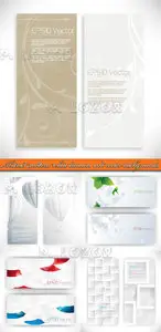 Abstract modern white banners and vector backgrounds