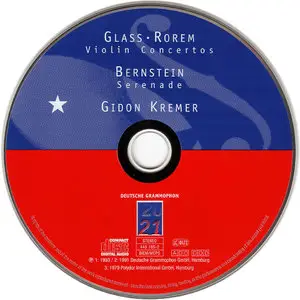 Gidon Kremer - Philip Glass: Violin Concerto; Ned Rorem: Violin Concerto; Leonard Bernstein: Serenade (1999)