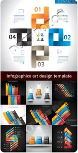 Infographics art design template 