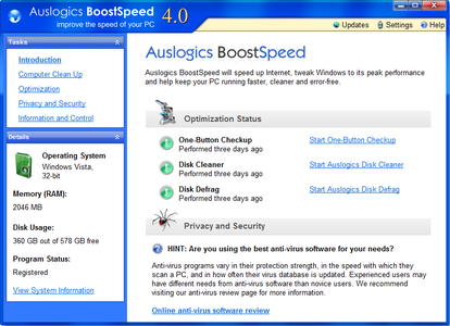 Auslogics BoostSpeed 4.1.3.121