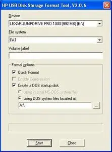 HP USB FORMATTER v1.0