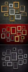 Realistic Vintage Frames Vector