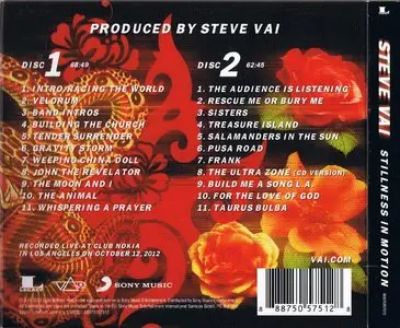 Steve Vai - Stillness In Motion. Vai Live In L.A. (2015) [2CD] {Sony Music}