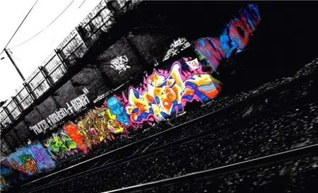 Graffiti - art write on fences