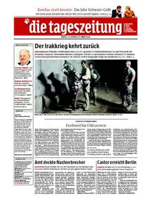Tageszeitung TAZ vom 25 Oktober 2010