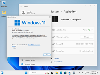 Windows 11 Enterprise 23H2 Build 22631.3296 (No TPM Required) With Office 2024 Pro Plus Multilingual Preactivated March 2024