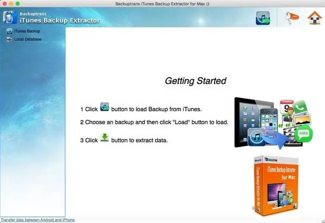 backuptrans itunes backup extractor