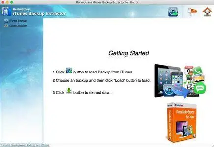Backuptrans iTunes Backup Extractor 3.1.31 MacOSX