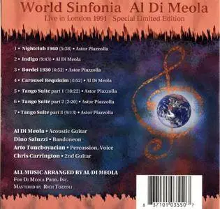 Al Di Meola - World Sinfonia-Live In London (1991) {Di Meola Productions}