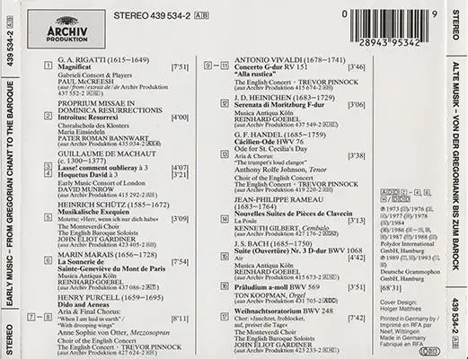 VA - Neue Zeit für Alte Musik (1993, Archiv Produktion # 439 534-2 AB)