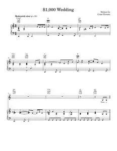 $1,000 Wedding - Emmylou Harris, Gram Parsons (Piano-Vocal-Guitar)