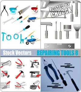 Stock Vector: Repairing tools 8