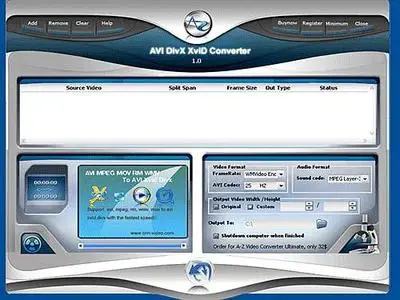 A-Z AVI  DivX  XviD Converter 5.77