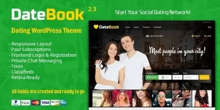 DateBook v5.0.3 - Dating WordPress Theme