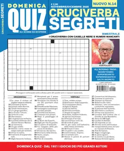 Cruciverba Segreti N.14 - Novembre-Dicembre 2025