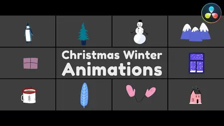 Christmas Winter Animations for DaVinci Resolve 55761422