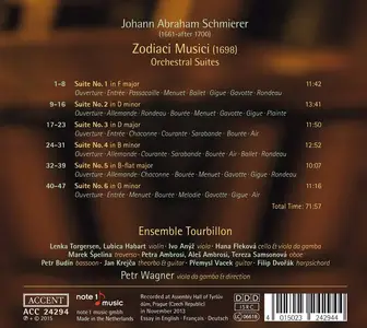 Petr Wagner, Ensemble Tourbillon - Johann Abraham Schmierer: Zodiaci Musici (2015)