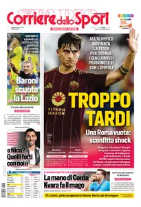 Corriere dello Sport Roma - 26 Agosto 2024