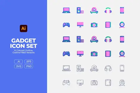 EE - Gadget Icon Set FR99JDV