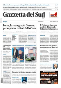 Gazzetta del Sud Reggio Calabria - 1 Novembre 2025