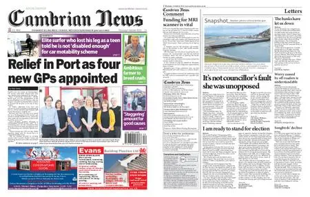 Cambrian News Arfon & Dwyfor – 05 October 2018