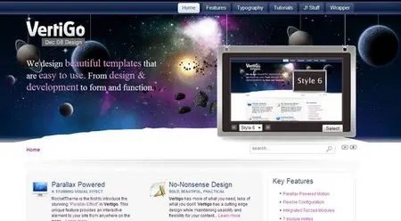 Vertigo - December 08 RocketTheme Joomla Template