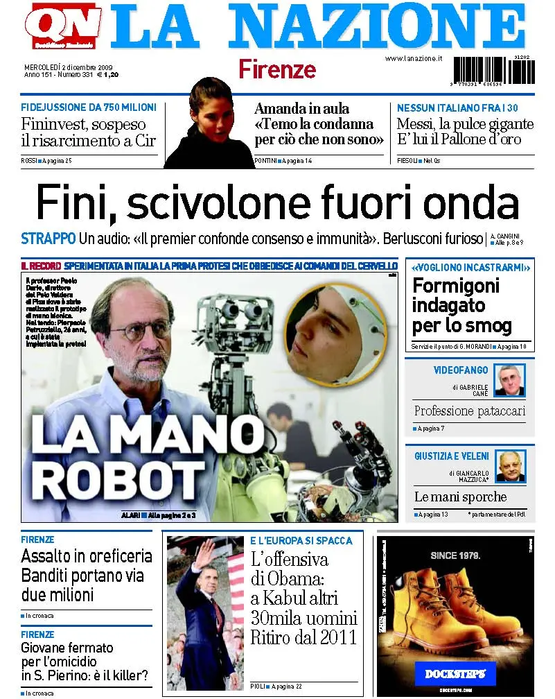 La Nazione 02.12.2009