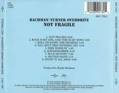 Bachman-Turner Overdrive - Not Fragile (1974) {2002, Reissue}